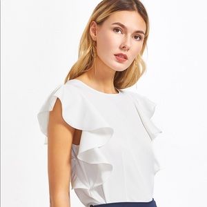 Ruffle Sleeve Top
